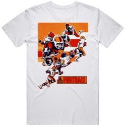 Retro Video Game Atari Football T Shirt