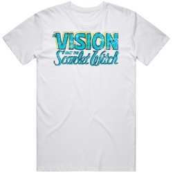 Retro The and Scarlett Witch Distressed Comic Book Fan T Shirt