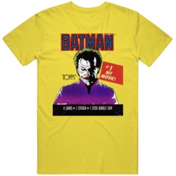 Batman Wax Pack Retro 80s Movie Joker Fan V2 T Shirt
