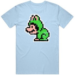 Super Mario 3 Frog Suit Retro Gamer Fan Distressed T Shirt
