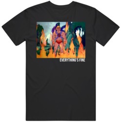 Funny Everything Fine I'm Alright He man Retro Cartoon Fan T Shir