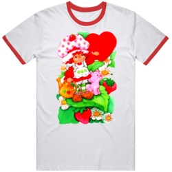 Retro Cartoon Strawberry Shortcake 80s Cartoon Fan T Shirt