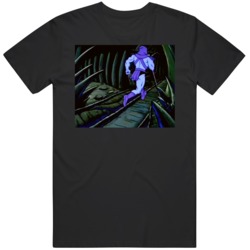 Funny Skeletor Running Away HeMan MOTU Retro Cartoon Fan T Shirt