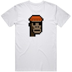 Cryptopunk Ape Knitted Cap Small Shades Crypto Currency Fan T Shirt