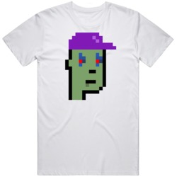 Cryptopunk Zombie Clown Eyes Cap Crypto Currency Fan T Shirt