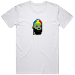 Cryptopunk Zombie Clown Eyes Beanie and Beard Crypto Currency Fan T Sh