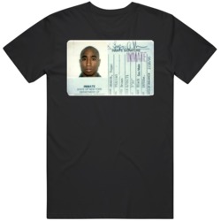 Pac Inmate Card 1995 Hip Hop Fan T Shirt