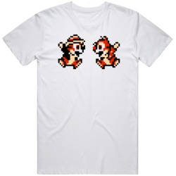Chip n Dale Retro Video Game Sprite Fan  T Shirt