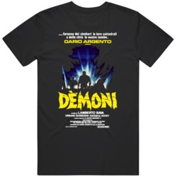 Demoni Demons Dario Argento 1985 Retro Classic Horror Fan T Shirt