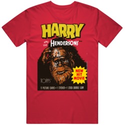 Retro Harry And The Hendersons Movie Wax Pack Fan T Shirt