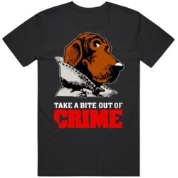 McGruff The Crime Dog Take a Bite out of Crime Retro v2 T Shirt