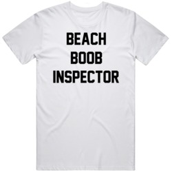 Beach Boob Inspector Funny Classic Retro  T Shirt