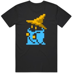 Classic Video Game Final Fantasy Black Mage Sprite Fan  T Shirt