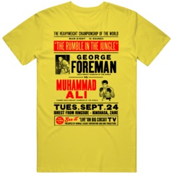 Rumble In The Jungle George Foreman Vs Muhammad Ali Boxing  Fan T Shir