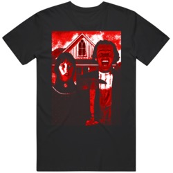 American Gothic Parody The Shining  Movie Fan T Shirt