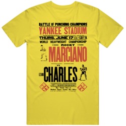 Rocky Marciano V Ezzard Charles Boxing  Fan T Shirt