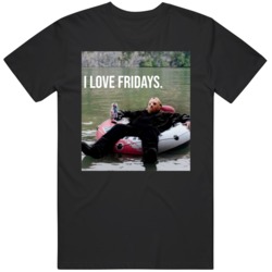 Jason Vorhees Funny I Love Fridays Friday the 13th Horror Movie Hallow