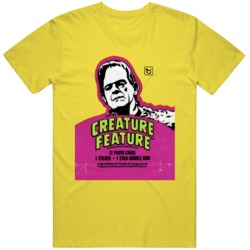 Retro Wax Pack Creature Feature  T Shirt