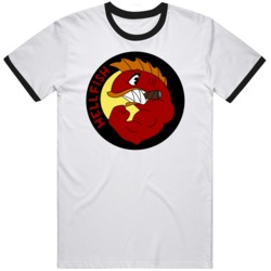 The Flying Hellfish Funny Cartoon Fan  T Shirt