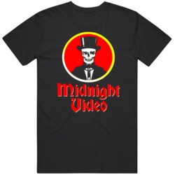 Midnight Video Tee Horror Slasher VHS Movie  Fan T Shirt