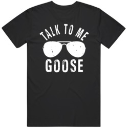 Cult Classic 80s Movie Top Gun Talk to Me Goose Movie Fan T Shirt