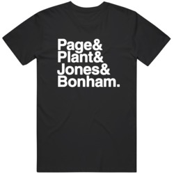 Page Plant Jones Bonham Music Fan  T Shirt