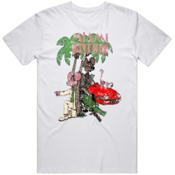 Retro 80s Miami Mice Distressed  T Shirt