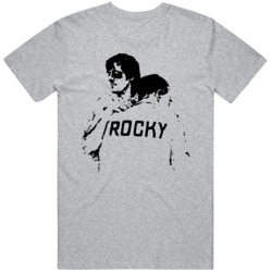 Classic 70s Movie Rocky 2 End Credits Silhouette Rocky and Mick Movie 
