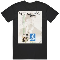 The Birds Cult Classic Horror  Japanese Version Movie  Fan T Shirt