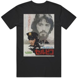 Cult Classic Al Pacino Movie Serpico Japanese  Movie  V4 T Shirt