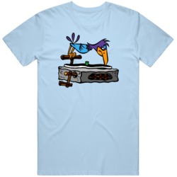 Retro Cartoon Flintstones Record Player Fun V5 T Shirt