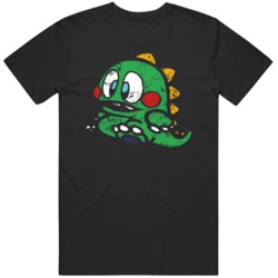 Bubble Bobble Game Cult Retro Vintage  Video Game Character Distressed