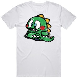 Bubble Bobble Game Cult Retro Vintage  Video Game Character Distressed
