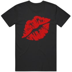 Funny Kiss Lips Lipstick Emoji  T Shirt