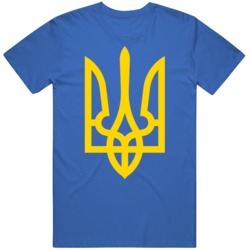 Ukraine Coat of Arms Pray For Ukraine  T Shirt