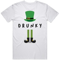 Drunky The Leprechaun Funny St Pat;s  T Shirt
