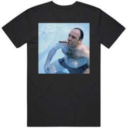 The Sopranos Tony Soprano Pool Cigar TV Show Fan  T Shirt