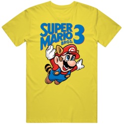 Super Mario 3 Cover Art Retro Video Game Fan v4 T Shirt