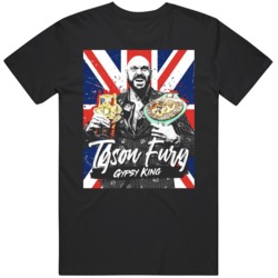 The Gypsy King Tyson Fury Heavyweight Champion Boxing Fan  T Shirt