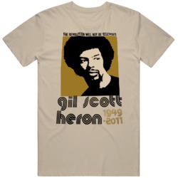 Gil Scott Heron The Revolution Will Not Be Televised  T Shirt