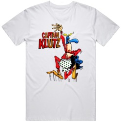 Captain Klutz  Magazine 70s Adventures Mad Cartoon Retro  T Shir
