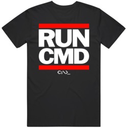 Funny Run CMD  T Shirt