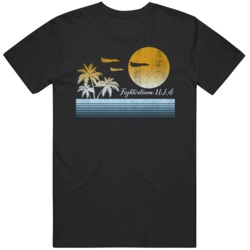 Top Gun Retro Landscape Fightertown USA T Shirt