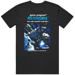 Retro Cult Classic Asteroids Cartridge Cover Art  Fan T Shirt