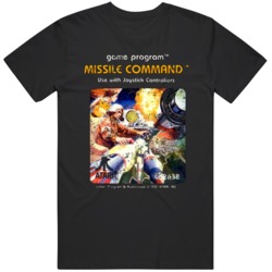 Retro Cult Classic Missile Command Cartridge Cover Art  Distressed Loo