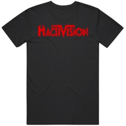 Hactivision Parody Logo COD Cheaters Fan  T Shirt