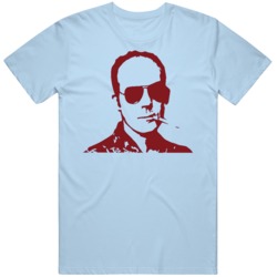 Hunter S Thompson Gonzo Psychedelic Journalist V2  T Shirt
