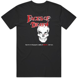 Faces Of Death Retro Horror Movie Distressed T Shirt