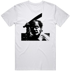 Retro 70s Classic Jaws Captain Quint Machete Movie Fan v3 T Shirt