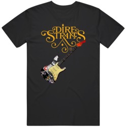 Dire Straits Anniversary Guitar T Shirt